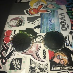 Bedazzled john lennon sunglasses